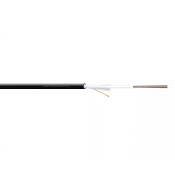 DIGITUS OM3 12 skaidulų, vidaus / lauko, AI-DQ(ZN)BH12G50/125µ daugiamodis, juodas ilgis nuo 1 m