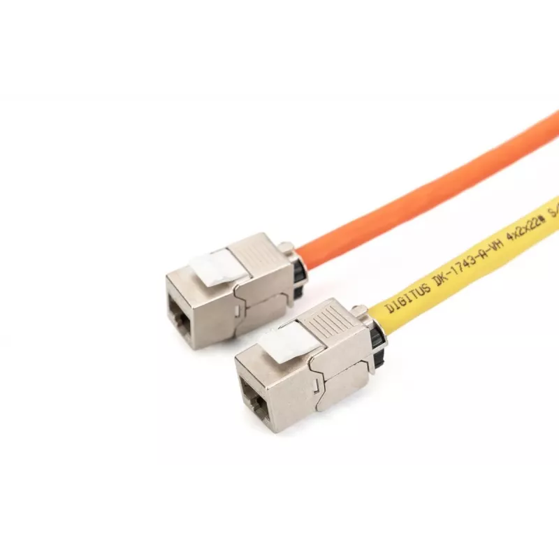 DIGITUS CAT6a Keystone Jack - ekranuotas, beranktis pajungimas - išmanusis kabelių laikiklis - 24 vnt.
