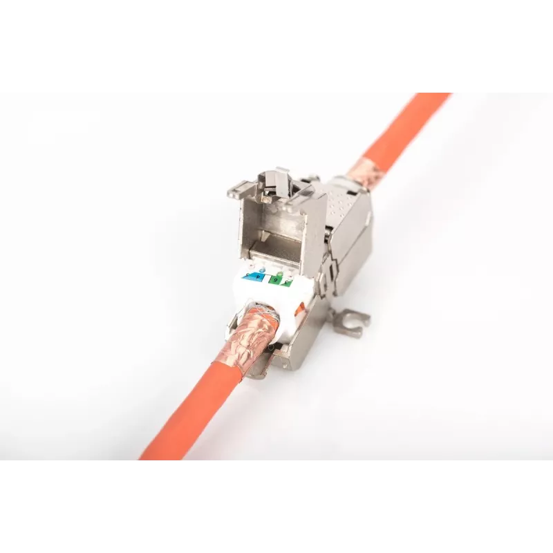 DIGITUS lauko sujungimo mova CAT6A, 500 MHz, AWG 22-26, visiškai ekranuota, keystone dizaino, 26x35x80 mm