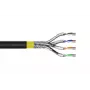 DIGITUS montažinis kabelis - CAT 7A - S/FTP - AWG 22/1 simplex - 500 m - geltonas - Dca-s1a d1 a1