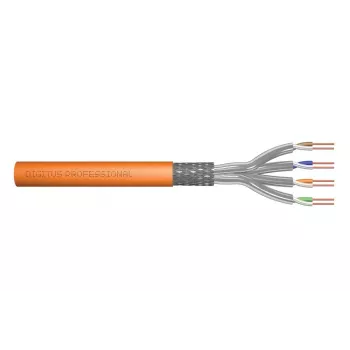 DIGITUS montavimo kabelis - Cat 7 - S/FTP - AWG 23/1 simplex - 1000 m - oranžinis