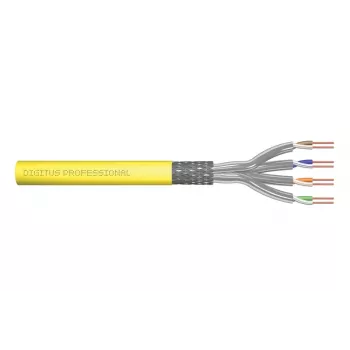 DIGITUS montavimo kabelis - CAT 7A - S/FTP - AWG 22/1 simplex - 500 m - geltonas - B2ca