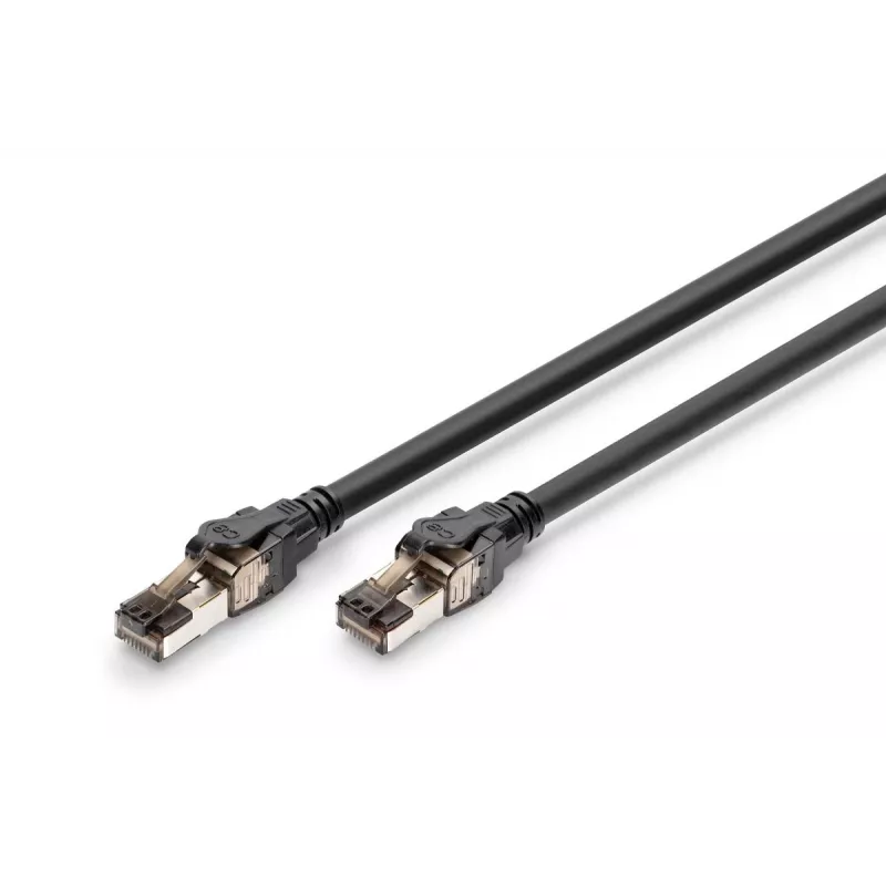 DIGITUS komutacinis kabelis - Cat 8.1 - S/FTP - AWG 24/7 - 2m - Juoda
