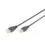 DIGITUS USB 2.0 ilginimo kabelis, tipas A V/K, 2m USB 2.0 atitinkantis Juodas