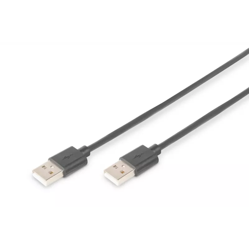 DIGITUS USB 2.0 jungiamasis kabelis, A tipo kištukas/kištukas, 5 m, USB 2.0, juodas