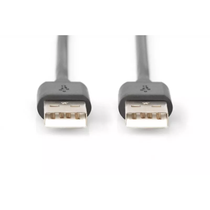 DIGITUS USB 2.0 jungiamasis kabelis, A tipo kištukas/kištukas, 5 m, USB 2.0, juodas