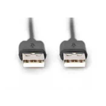DIGITUS USB jungiamasis laidas tipas A Vyr/vyr 1,8 m USB 2.0 suderinamas