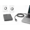 DIGITUS ASSMANN USB Type-C jungiamasis kabelis, Type C į A M/M, 1m, visų funkcijų, Gen2, 3A, 10GB, versija 3.1, CE, juodas