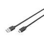 DIGITUS ASSMANN USB Type-C jungiamasis kabelis, tipas C į A M/M, 3m 3A, 480MB, 2.0 versija, juoda