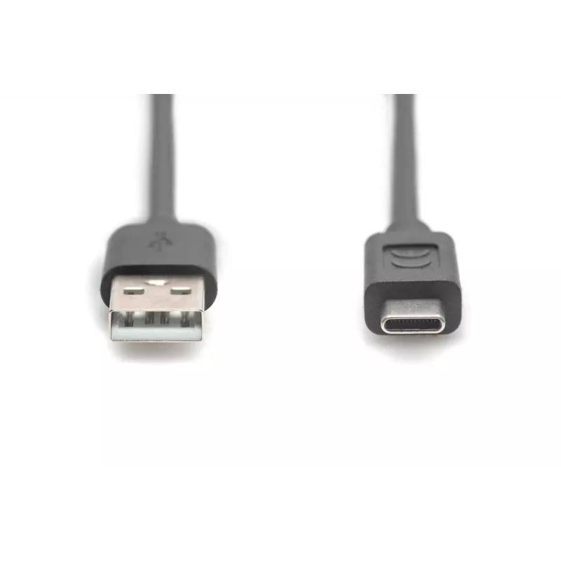 DIGITUS ASSMANN USB Type-C jungiamasis kabelis, tipas C į A M/M, 3m 3A, 480MB, 2.0 versija, juoda