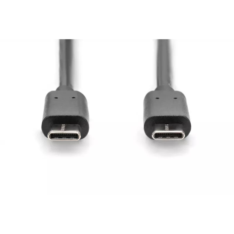 DIGITUS ASSMANN USB Type-C jungiamasis laidas, tipas C į C M/M, 3m, didelės spartos, juodas