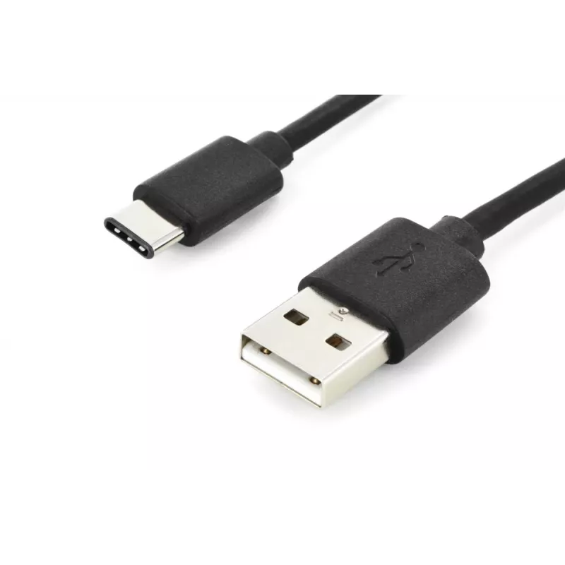 DIGITUS ASSMANN USB Type-C jungiamasis laidas, C tipo į A, kištukas/kištukas, 2 m 3 A, 480 MBit/s, 2.0 versija, juodas