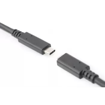 DIGITUS USB Type-C ilginimo laidas, tipas C V/M, 2 m, pilnai funkcionalus, Gen2, 3A, 10GB, versija 3.1, CE