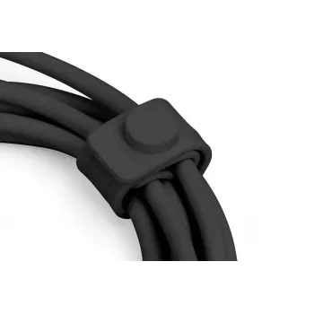 DIGITUS USB Silikoninis įkrovimo kabelis USB-A - Lightning USB 2.0 12W - 50cm juodas