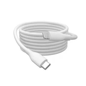 DIGITUS USB Silikoninis įkrovimo kabelis USB-C – Lightning USB 2.0 60W – 50cm baltas