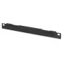 DIGITUS 10 colių kabelių valdymo skydelis 0,5U kabelių šepetys 22x254x12mm juodas