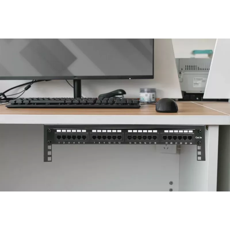Digitus 19 colių įrangos sieninio tvirtinimo laikiklis 4U juodas