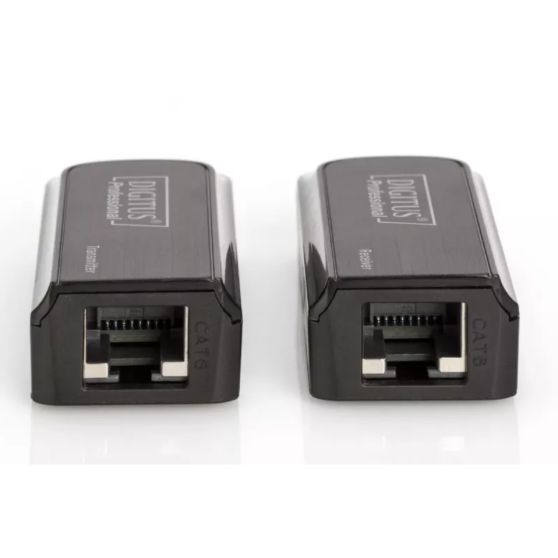 DIGITUS Mini HDMI prailginimo rinkinys, Full HD 50m CAT6/6A/7, maitinamas per Micro USB kabelį, juodas