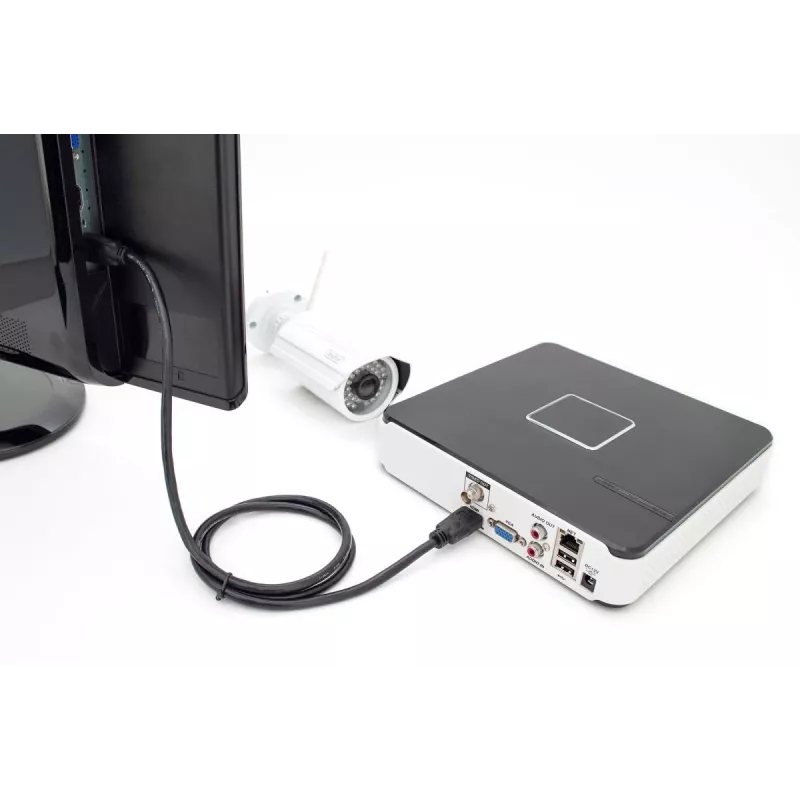 DIGITUS HDMI Premium High Speed jungiamasis kabelis, A tipo M/M, 5m su Ethernet, Ultra HD 60p juodas