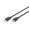 DIGITUS HDMI Premium High Speed jungiamasis kabelis, tipo A (tėvas/tėvas), 3 m, su Ethernet, Ultra HD 60p, juodas