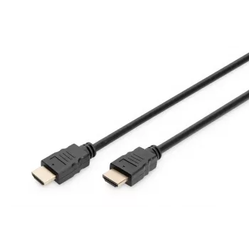 DIGITUS HDMI Premium High Speed jungiamasis kabelis, tipo A (tėvas/tėvas), 3 m, su Ethernet, Ultra HD 60p, juodas