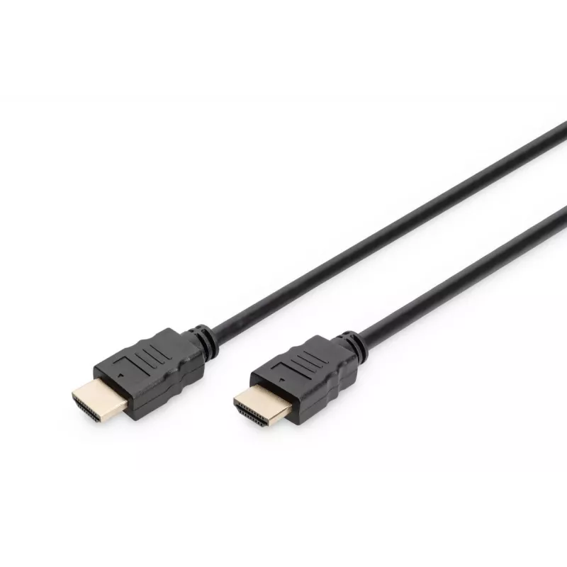 DIGITUS HDMI Premium High Speed jungiamasis kabelis, tipo A (tėvas/tėvas), 3 m, su Ethernet, Ultra HD 60p, juodas