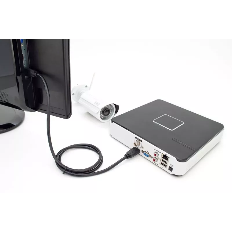 DIGITUS HDMI Premium High Speed jungiamasis kabelis, A tipo M/M, 2m su Ethernet, Ultra HD 60p, juodas