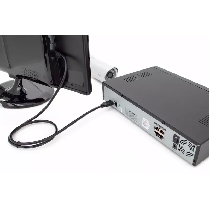 DIGITUS HDMI Premium High Speed jungiamasis kabelis, A tipo M/M, 2m su Ethernet, Ultra HD 60p, juodas