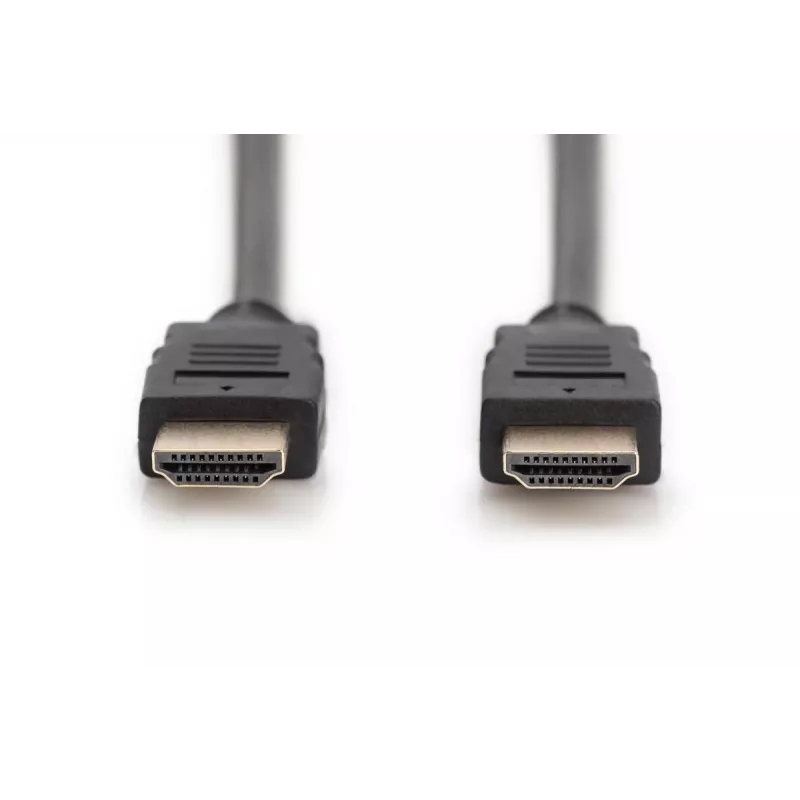 DIGITUS HDMI Premium High Speed jungiamasis laidas, A tipo kištukas-kištukas, 1 m su Ethernet, Ultra HD 60p, juodas