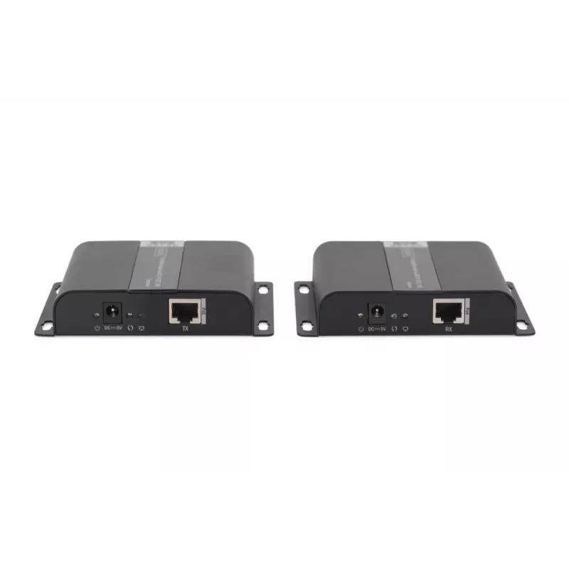 DIGITUS 4K HDMI ilgintuvo rinkinys per IP/CAT 5, 6 (120 m) visiškai maitinamas per PoE, UHD 4K/30Hz