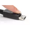 DIGITUS DisplayPort jungiamasis kabelis, DP M/M, 5 m su fiksatoriumi, Ultra HD 8K, vers. 1.3/1.4, juoda