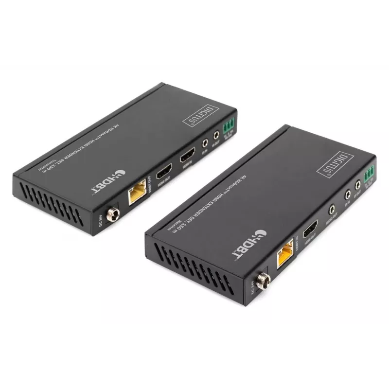 DIGITUS HDBaseT HDMI prailgintuvo rinkinys 150 m 4K/60Hz 18 Gbps YUV 444 HDR