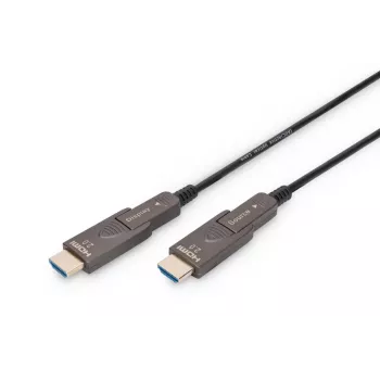 DIGITUS 4K - HDMI AOC hibridinis šviesolaidinis kabelis su 30 m nuimamu kištuku