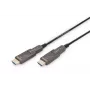 DIGITUS 4K - HDMI AOC hibridinis šviesolaidinis kabelis su 30 m nuimamu kištuku