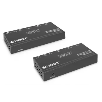 DIGITUS 4K HDBaseT plėtiklio rinkinys 70 m PoC RS232 IR juodas