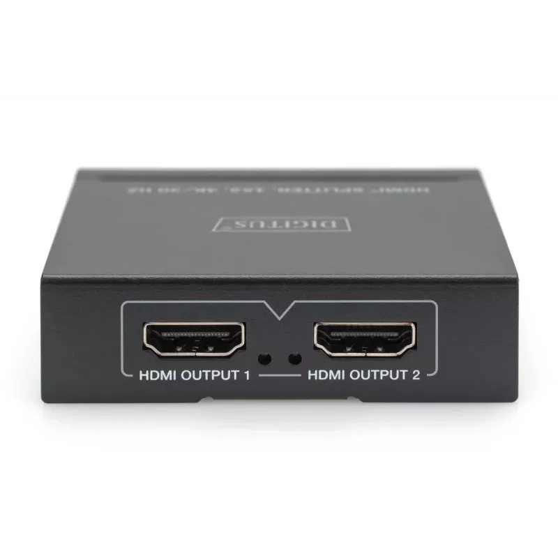 DIGITUS 4K HDMI skirstytuvas. 1x 2 4K/30Hz. juodas