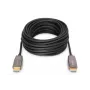 DIGITUS HDMI AOC hibridinio šviesolaidžio jungiamasis kabelis, A tipo kištukas/kištukas, 20 m UHD 8K@60Hz, CE, juodas