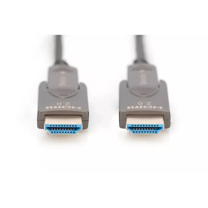 DIGITUS 4K - HDMI AOC hibridinis šviesolaidinis kabelis su nuimamu kištuku, 20 m