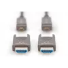 DIGITUS 4K - HDMI AOC hibridinis šviesolaidinis kabelis su nuimamu kištuku, 20 m