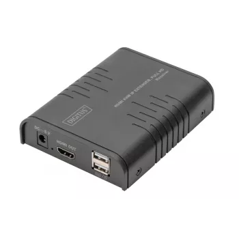 Digitus HDMI KVM IP plėtinio imtuvas Full HD laidinis 120m USB