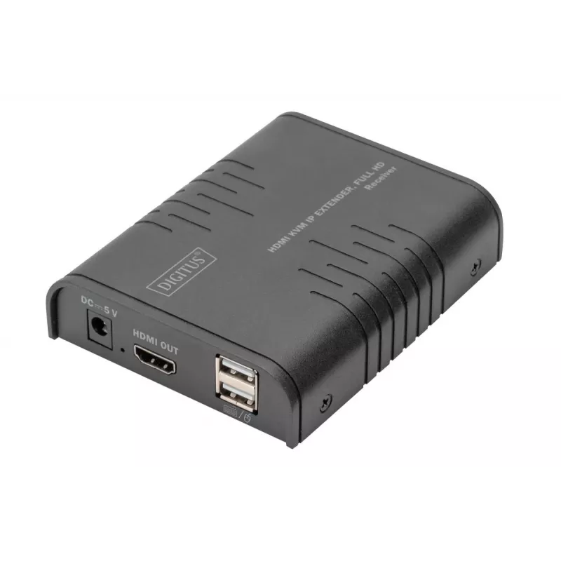 Digitus HDMI KVM IP plėtinio imtuvas Full HD laidinis 120m USB