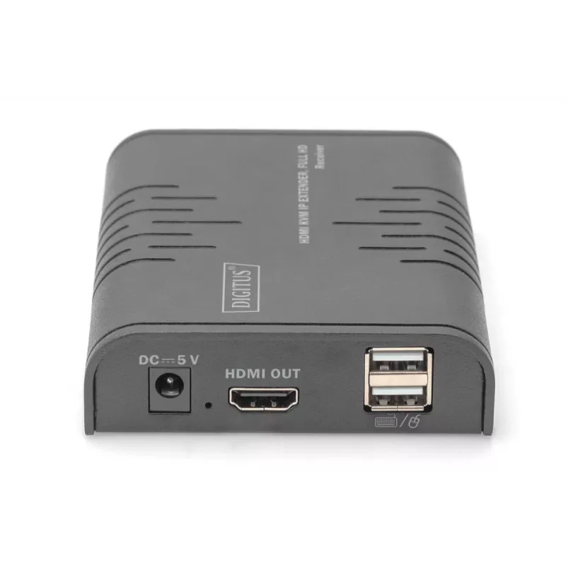 Digitus HDMI KVM IP plėtinio imtuvas Full HD laidinis 120m USB