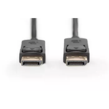 DIGITUS DisplayPort jungiamasis laidas, DP M/M, 5m su užraktu, Full HD 1080p juodas