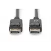 DIGITUS DisplayPort prijungimo kabelis, DP M/M, 2m su fiksatoriumi, DP 1.2, Ultra HD 4K juoda