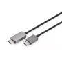 DIGITUS DP į HDMI adapterio kabelis 8K@60Hz. Aliuminis korpusas juodas 2 m