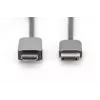 DIGITUS DP į HDMI adapterio kabelis 8K@60Hz. Aliuminis korpusas juodas 2 m