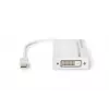 DIGITUS MiniDP į DP HDMI+DVI adapteris 20cm DP 1.1a suderinamas baltas