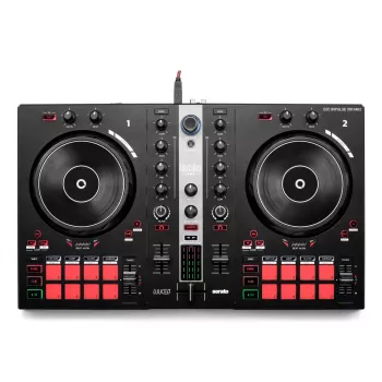 Hercules INPULSE 300 MK2 Vinyl scratcher juoda, raudona