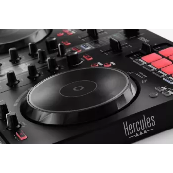 Hercules INPULSE 300 MK2 Vinyl scratcher juoda, raudona