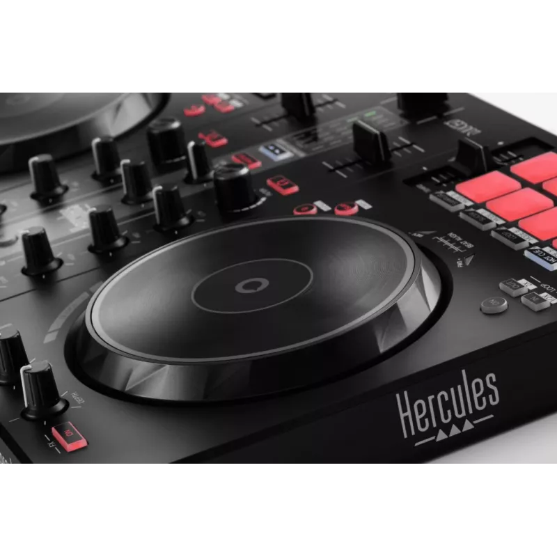 Hercules INPULSE 300 MK2 Vinyl scratcher juoda, raudona